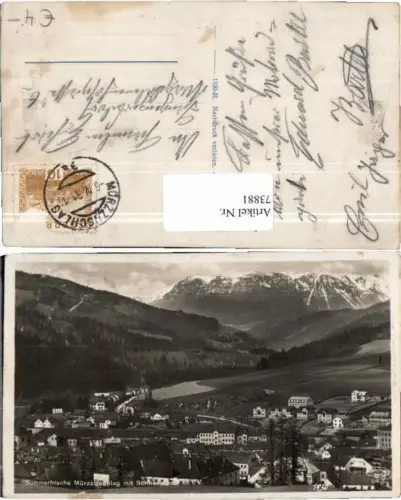 73881,Sommerfrische Mürzzuschlag g. Schneealpe