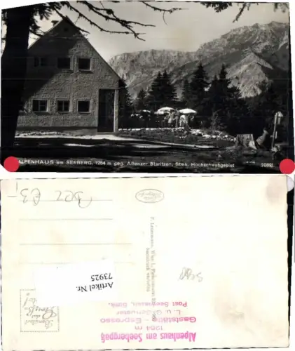 73925,Gasthaus Seeberg b. Aflenz Thörl Seewiesen