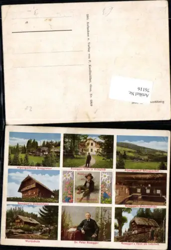 76116,Rossegers Villa in Krieglach Geburtshaus Alpengasthof Roseggerhof