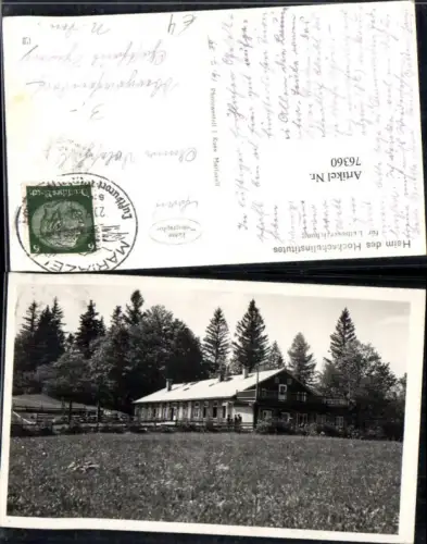 76360,Foto AK Heim des Hochschulinstitutes für Leibeserziehung in Mariazell