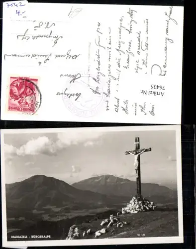 76435,Mariazell Kreuz auf der Bürgeralm