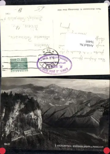 76495,Hochlantsch Schüsselbrunn mit Fernsicht bei Breitenau