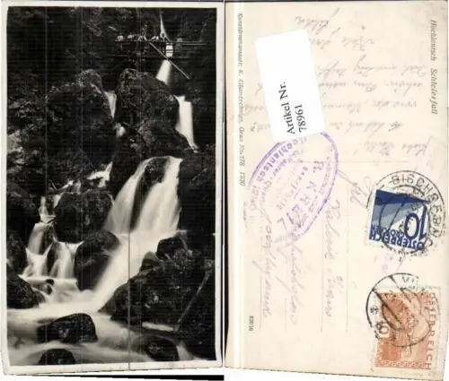 78961,Hochlantsch Schleierfall Mixnitz St Erhard 1930