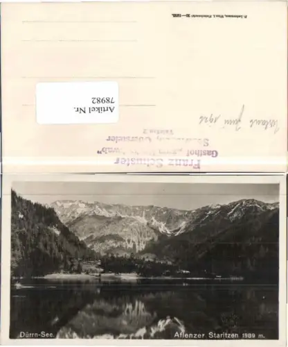 78982,Aflenz Thörl Dürrnsee 1926