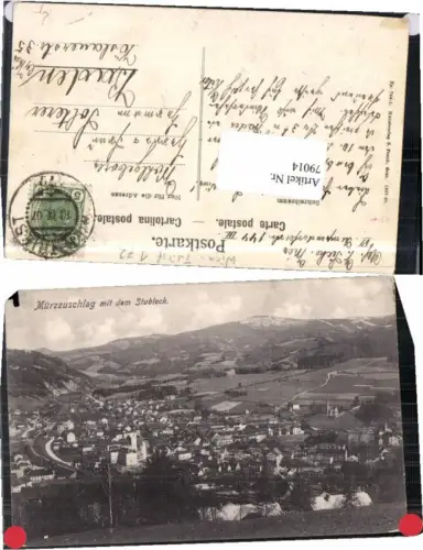 79014,Mürzzuschlag m. Stubleck 1907 pub Frank 744-1