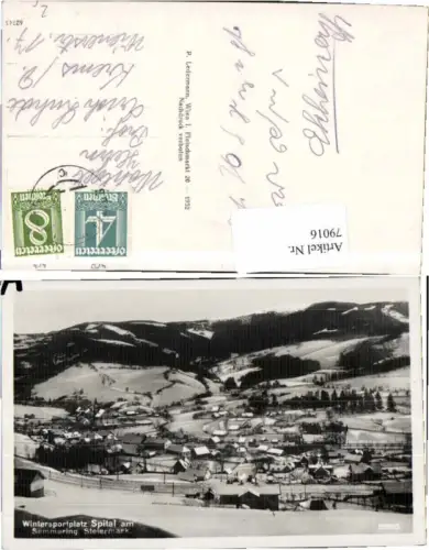 79016,Winteransicht Spital am Semmering Ledermann 21905