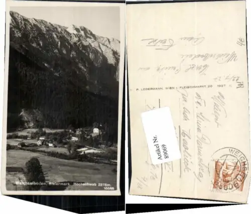 89069,Weichselboden m. Hochschwab