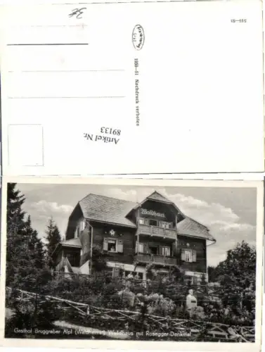 89133,Gasthaus Bruggraber Alpl Krieglach Rosegger Heimat