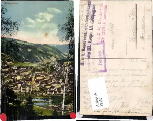 89135,Mürzzuschlag Tolle Totale Feldpost Portofrei