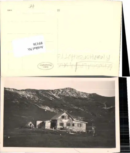 89136,FotoAK Rinnhoferhütte Kapellen a.d. Mürz