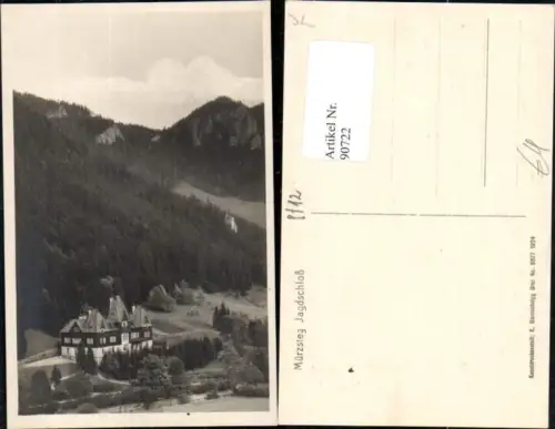 90722,Foto AK Jagdschloß Jagdschloss Mürzsteg Detailansicht