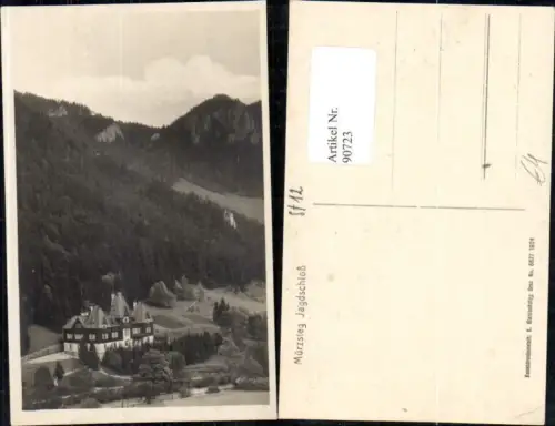 90723,Foto AK Jagdschloß Jagdschloss Mürzsteg Detailansicht