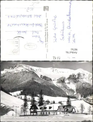 90741,Altenberg a.d. Mürz Gasthaus Alpenland gegen Heualpe
