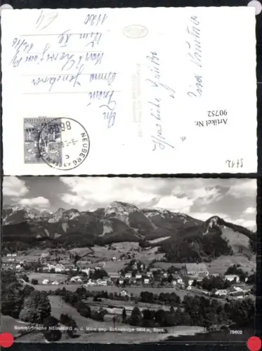 90752,Sommerfrische Neuberg a.d. Mürz Totale Schneealpe