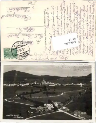92712,Mariazell m. Rasing 1932