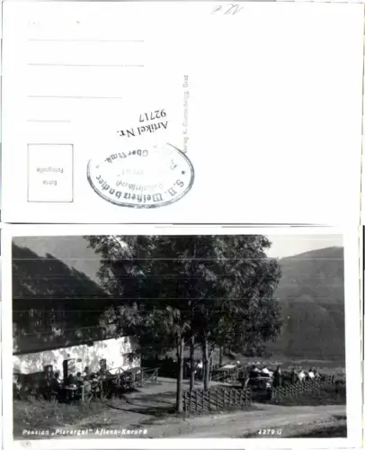 92717,Pension Pierergut Aflenz Gasthaus Gastgarten 1940