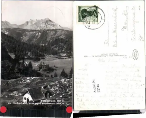92744,Häuselalm Hochschwab Aflenz