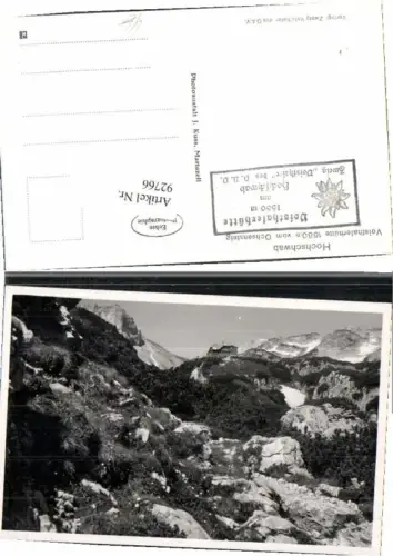 92766,Hochschwab Aflenz Thörl Voisthalerhütte Ochsensteig