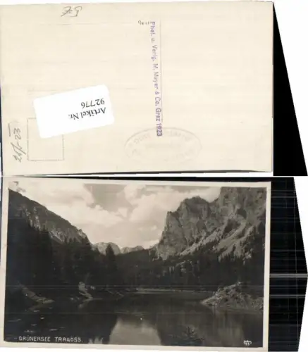 92776,Grünersee bei Tragöss Oberort 1923