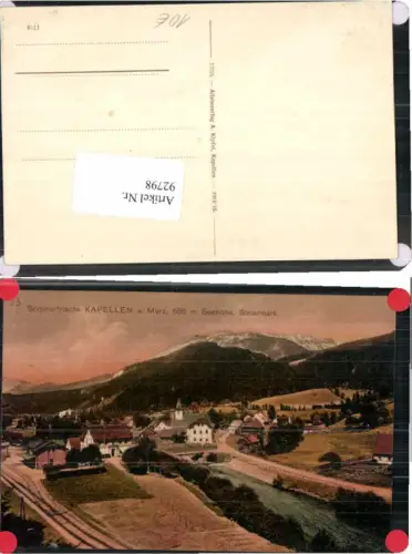 92798,Kapellen a.d. Mürz Bahnhof um 1914