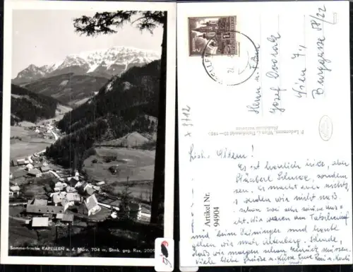 94904,Sommerfrische Kapellen a.d. Mürz Mürzzuschlag