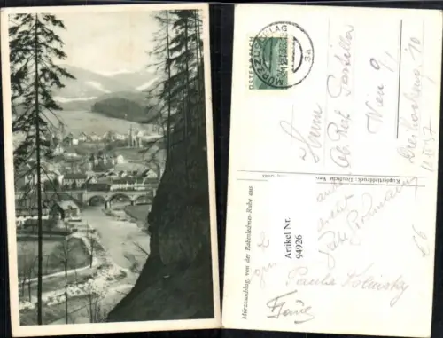 94926,Foto AK Mürzzuschlag v.d. Rabenlechner Ruhe aus