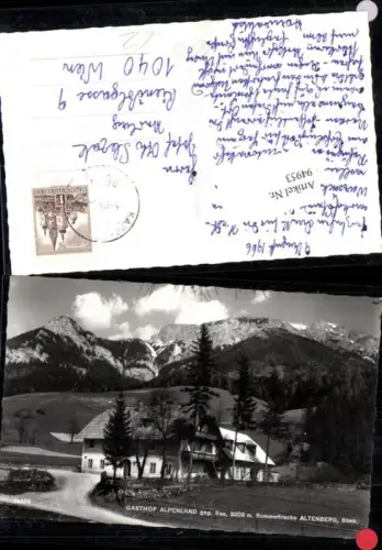 94953,Sommerfrische Altenberg Gasthof Alpenland gegen Rax