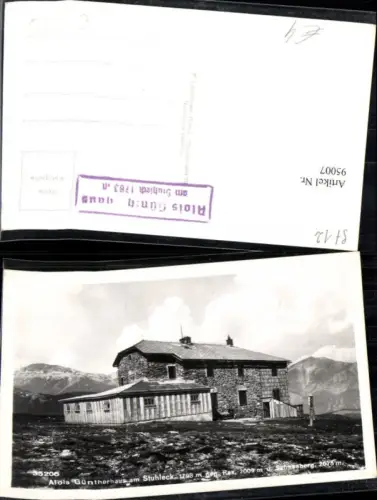 95007,Alois Güntherhaus am Stuhleck gegen Rax und Schneeberg Reichenau Puchberg