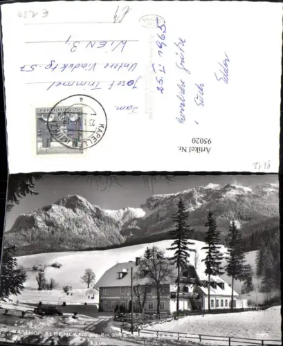 95020,Altenberg a.d. Mürz Gasthof Alpenland Detailansicht Mürzzuschlag