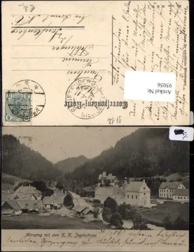 95056,Mürzsteg mit dem Jagdschloß Mürzzuschlag