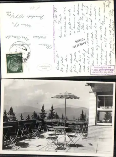 102896,Mürzzuschlag Bärenkogel Gasthaus Terrasse 1938