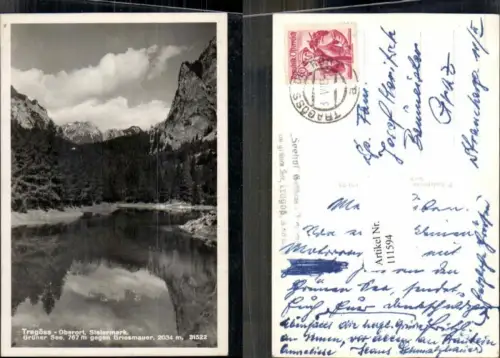111594,Tragöss Oberort Grünersee 1950