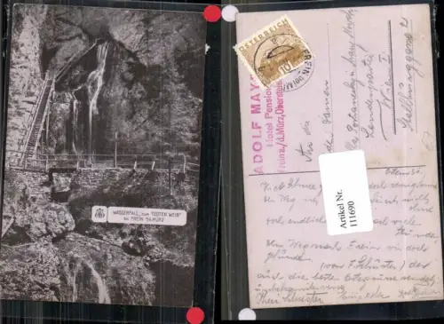 111690,Wasserfall zum Todten Weib in Frein a.d. Mürz