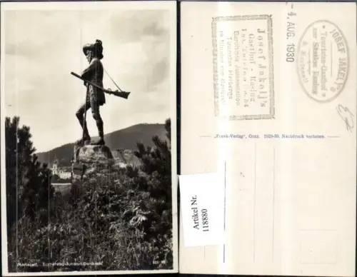 118880,Mariazell Ansicht Erzherzog Johann Denkmal 1930