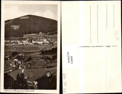 118898,Blick v. Rasing auf Mariazell Totale 1927