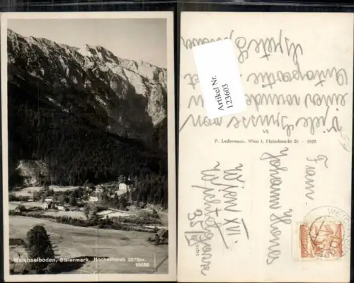 123603,Weichselboden m. Hochschwab