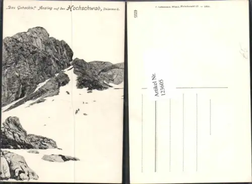 123605,Gehackte Anstieg a. Hochschwab bei Aflenz 1910