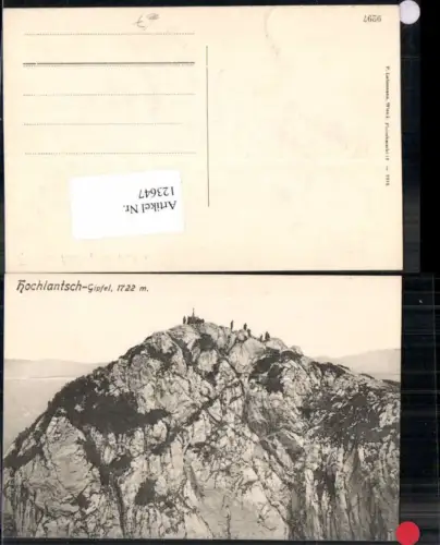 123647,Hochlantsch bei Aflenz 1912