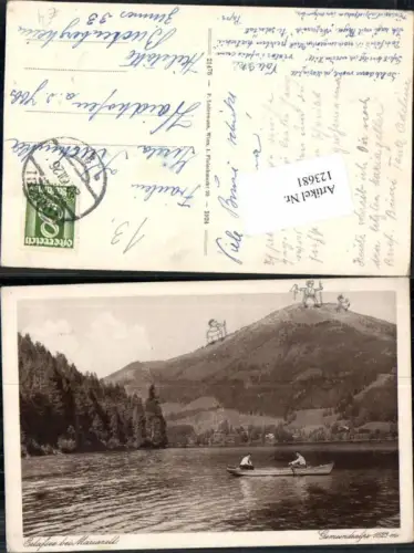 123681,Erlaufsee bei Mariazell Boot am See Mitterbach