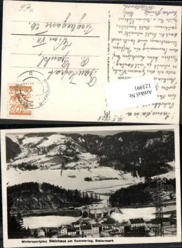 123991,Steinhaus am Semmering 1928