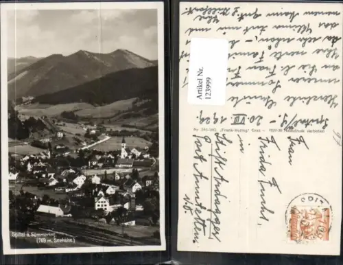 123999,Spital am Semmering um 1929