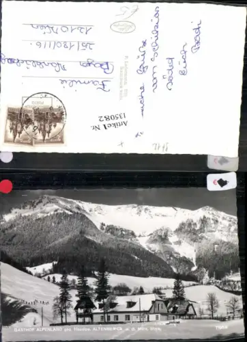 135082,Gasthaus Alpenland Altenberg a.d. Mürz Kapellen