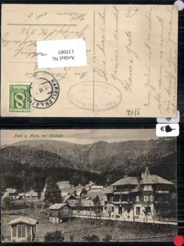 135085,Frein a.d. Mürz m. Wildalpe Hausansicht 1920