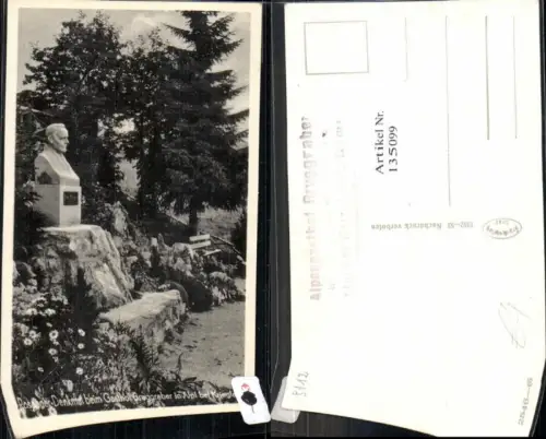 135099,Rosegger Denkmal in Krieglach Alpl Gasthaus Bruggraber