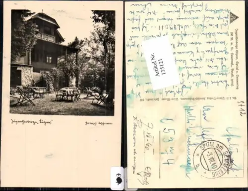 135121,FotoAK Jugendherberge Lützow in Spital am Semmering Feldpost 1940