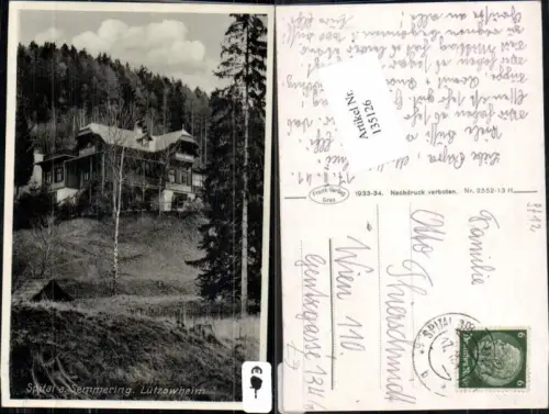 135126,Spital am Semmering Lützow Heim