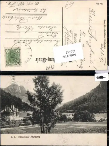 135147,K.K. Jagdschloss Mürzsteg 1905