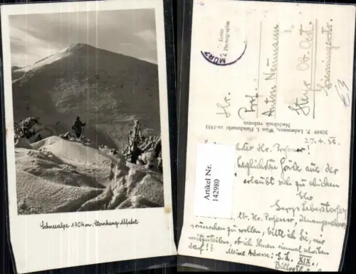 142980,Schneealpe Sternhang Abfahrt Mürzzuschlag
