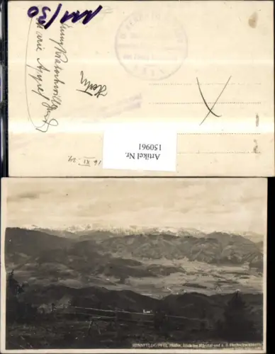 150961,Rennfeldgipfel Blick ins Mürztal u. a. d. Hochschwabkette 1924