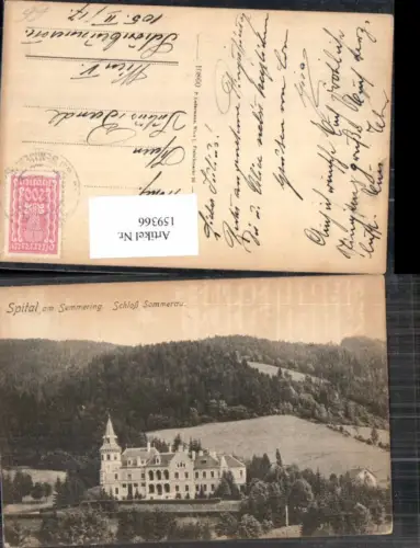 159366,Spital am Semmering Schloss Sommerau